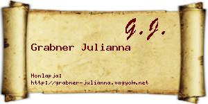 Grabner Julianna névjegykártya